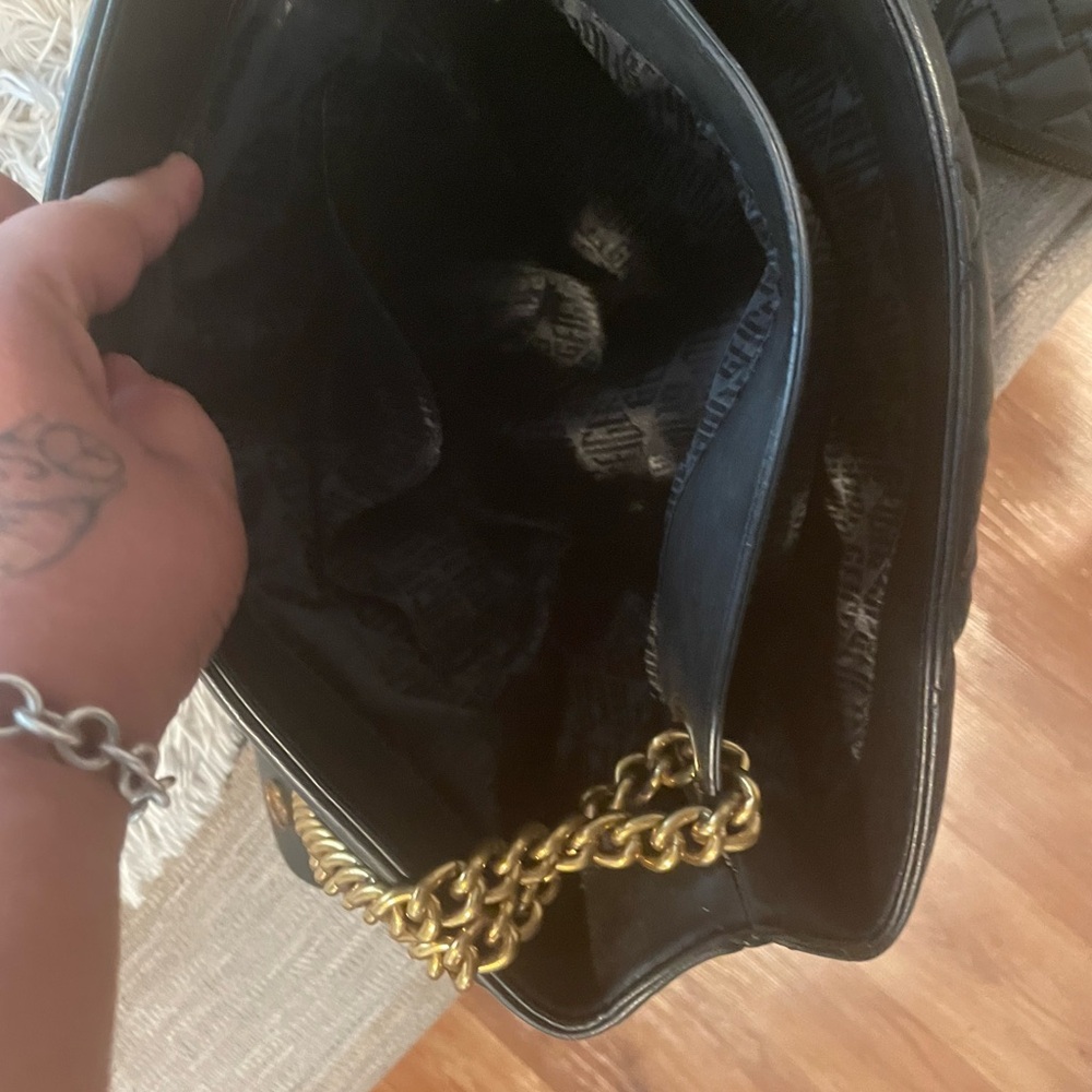 Elegant Black Chain Strap Bag and wallet included